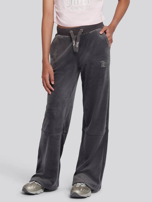 

Детские джоггеры с широкими штанинами Juicy Couture, Black Oyster