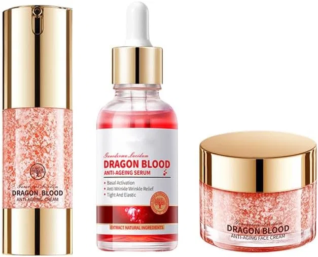 Набор кремов для лица с ретинолом и плацентой Retinol Placenta Dragon Blood Cream 3-piece set, 50 г + 30 мл + 30 г