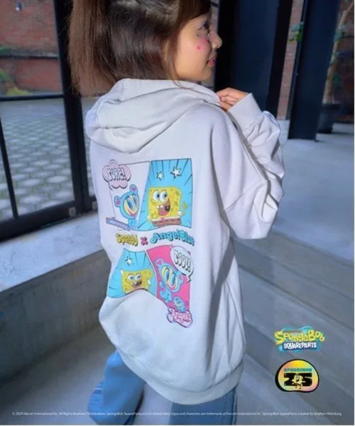 Худи SpongeBob x Angel Blue, 100% хлопок. — фото 3