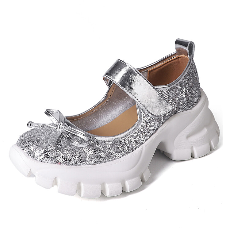 

Туфли Kemeilian Mary Jane Shoes Women's, серебряный