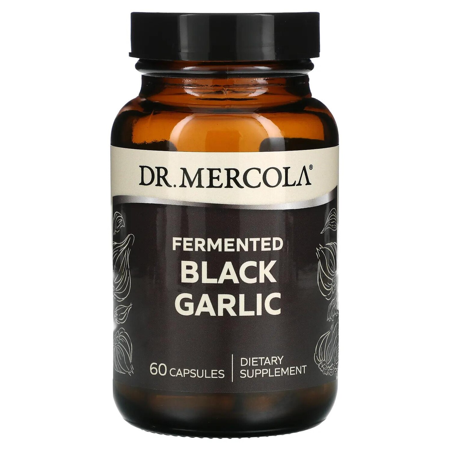 

Dr. Mercola ферментированный черный чеснок 60 капсул