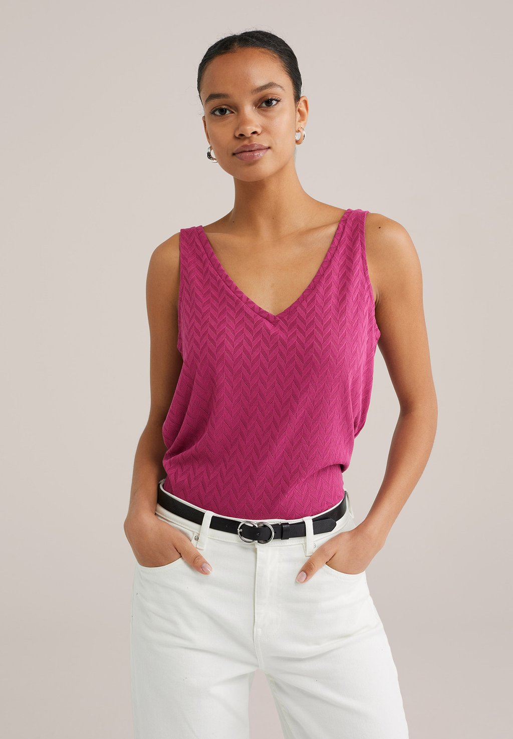 

Топ WE Fashion, фиолетовый