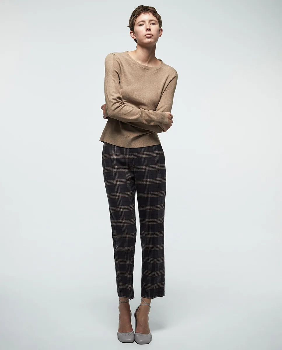 

Брюки в клетку Sfera, коричневый