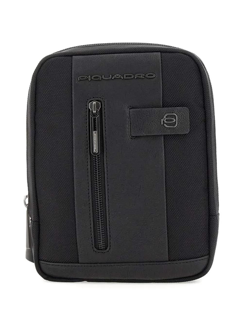 

Сумка-мессенджер на молнии с тисненым логотипом Piquadro, черный