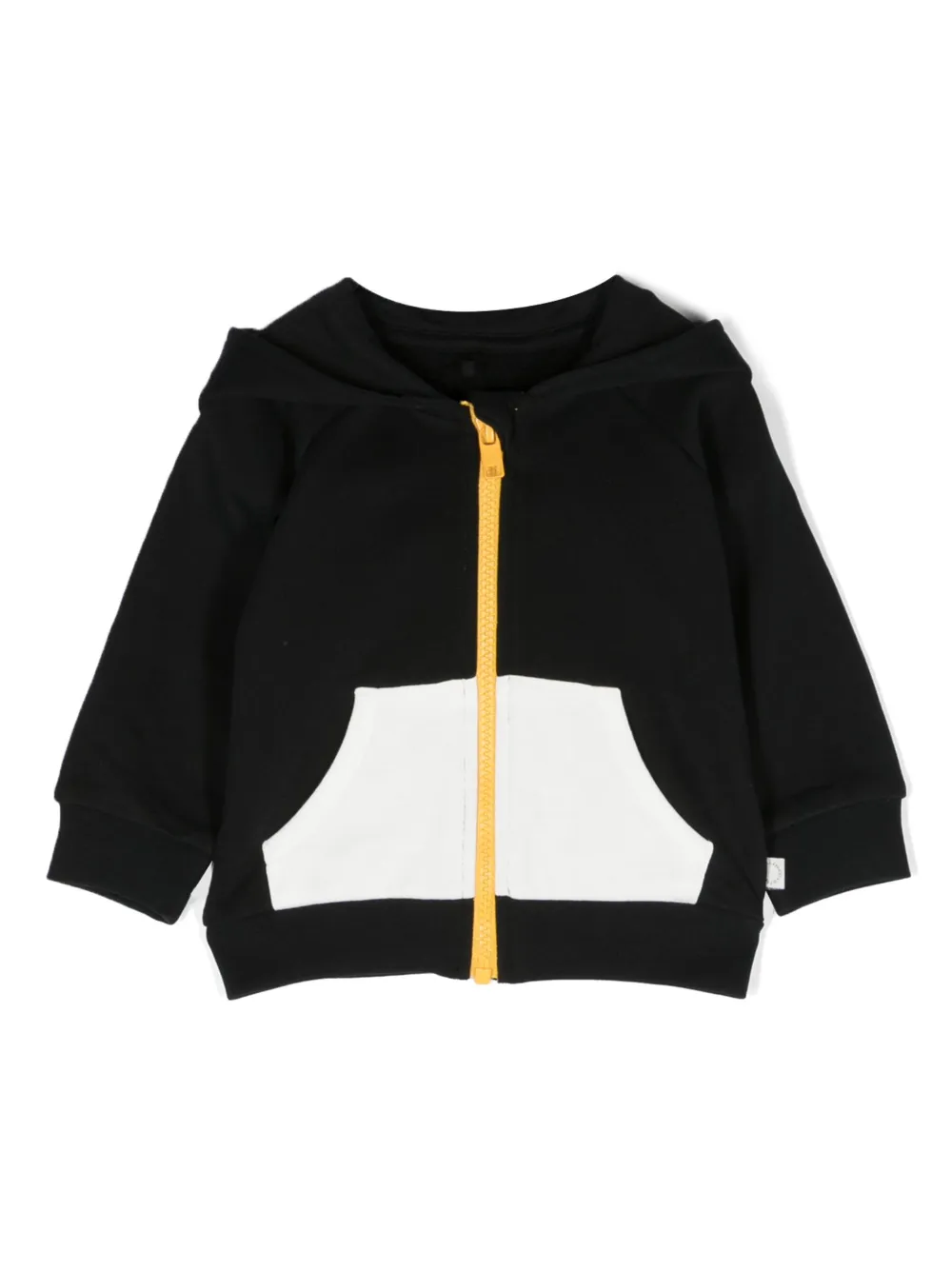 

Худи на молнии со вставками Stella McCartney Kids, черный