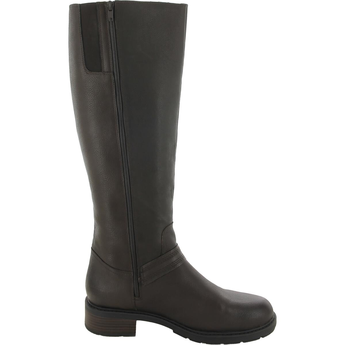 

Женские кожаные сапоги до колена Hearth Rae Clarks, цвет Dark Brown Leather