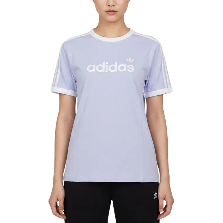 Футболка Adidas Originals женская светло-фиолетовая