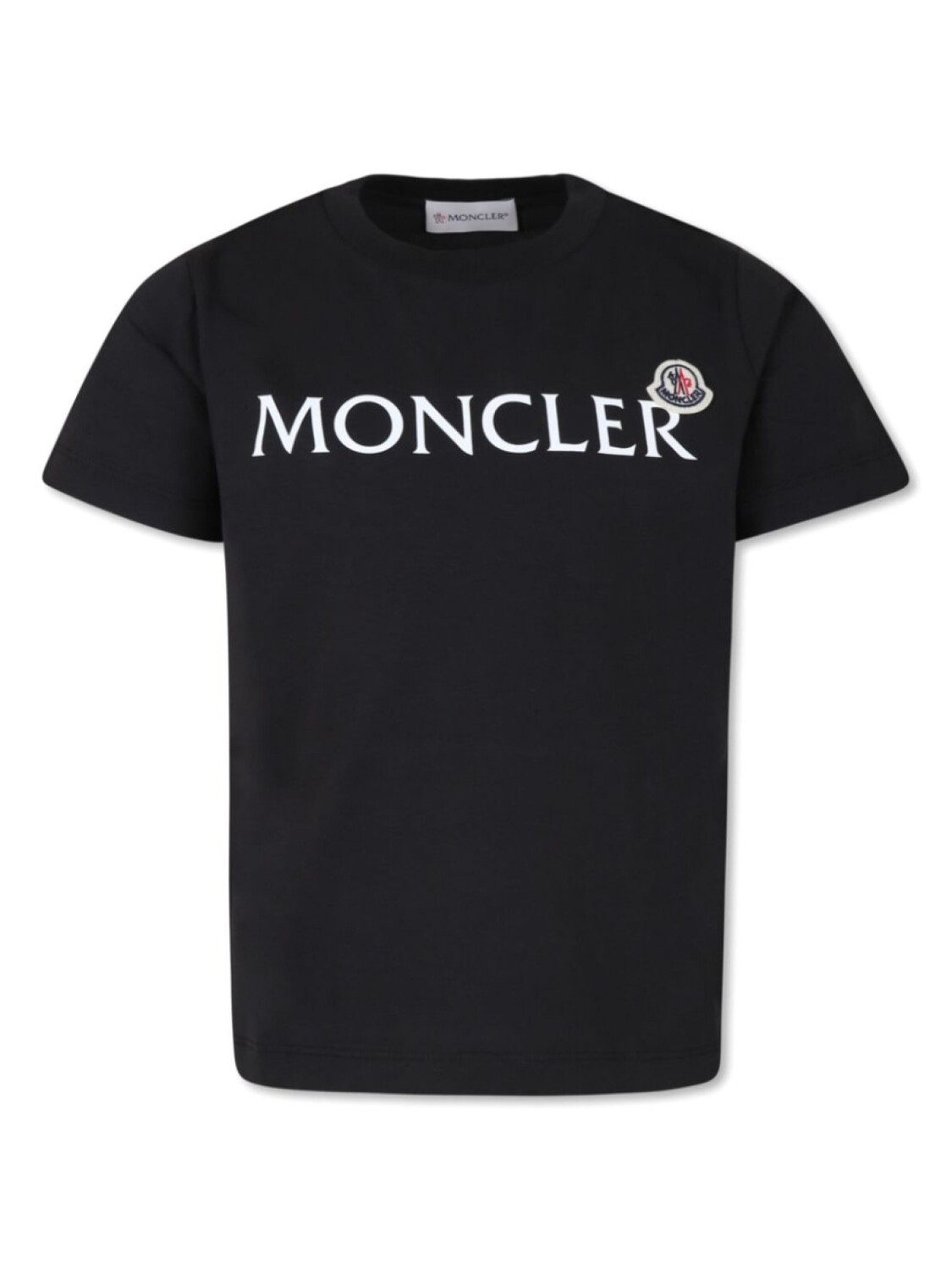 

Moncler Enfant футболка из хлопка с логотипом, черный