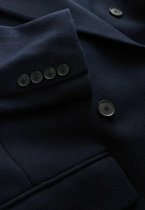 Пальто Petite fit classic coat Next, темно-синий — фото 4
