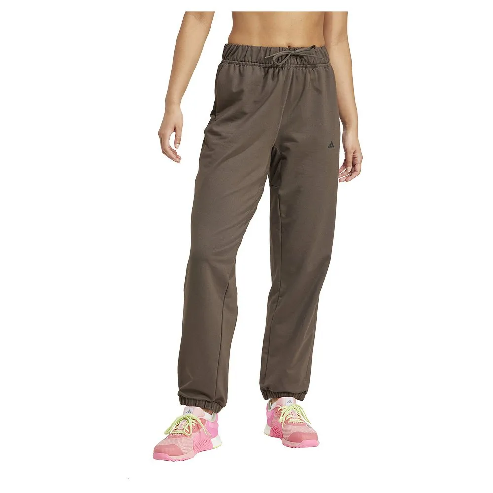 

Джоггеры adidas Power Loose Fit French Terry, коричневый