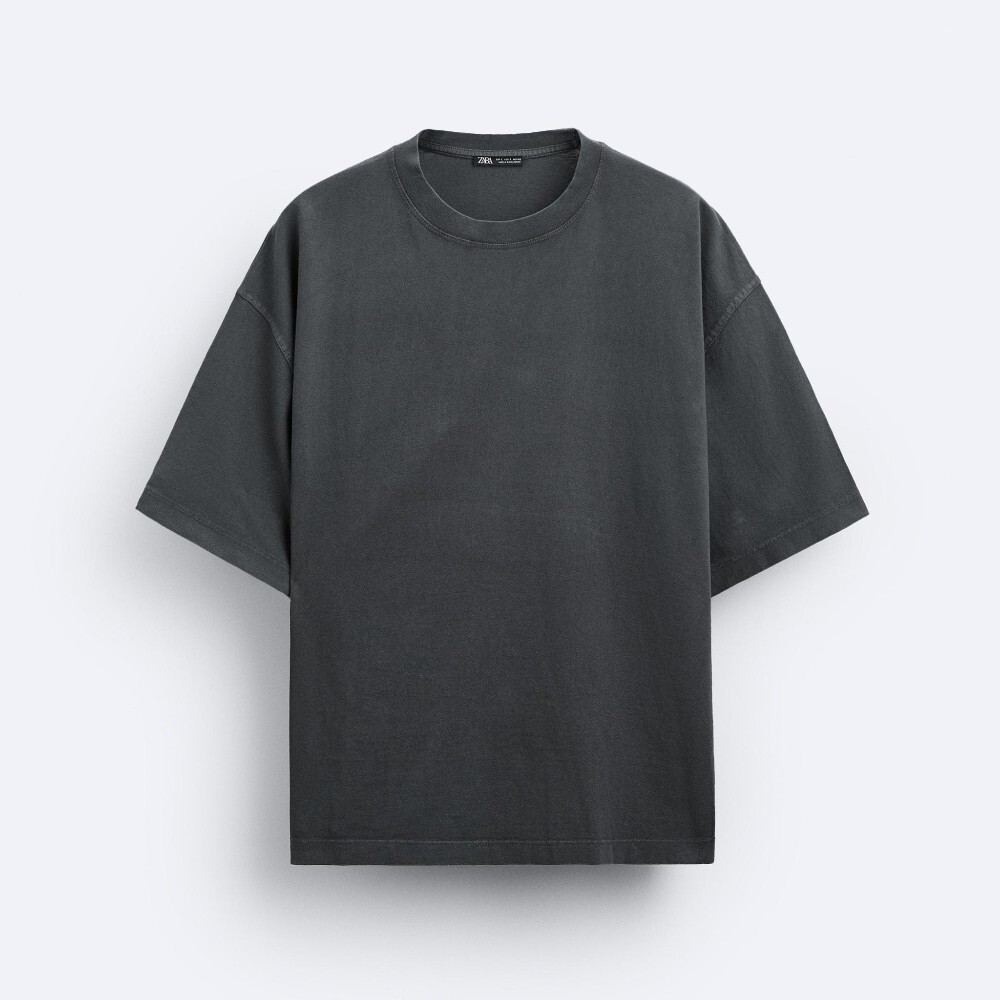 

Футболка Zara Boxy Fit, черный