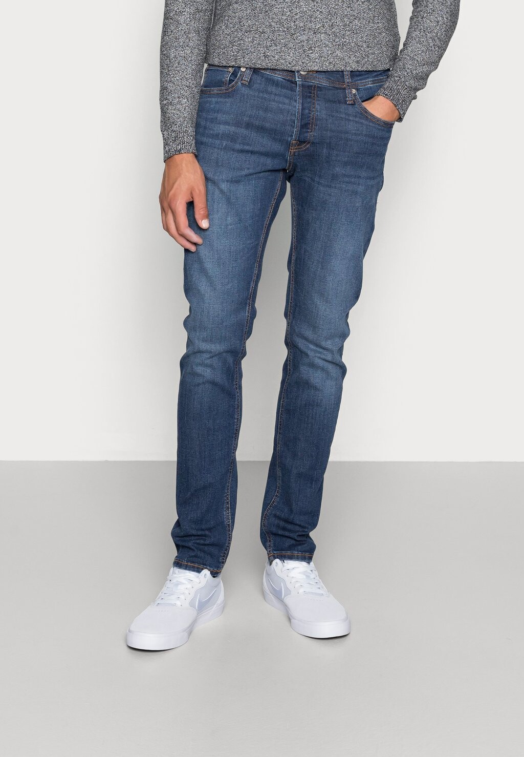 

Джинсы Slim fit Jack & Jones JJIGLENN JJORIGINAL, цвет Blue Denim