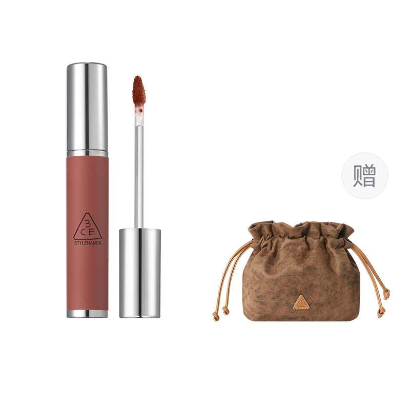 

3CE Матирующий блеск для губ Milk Lip Mud Iron Rust Brownie, легко растушевывается, стойкий