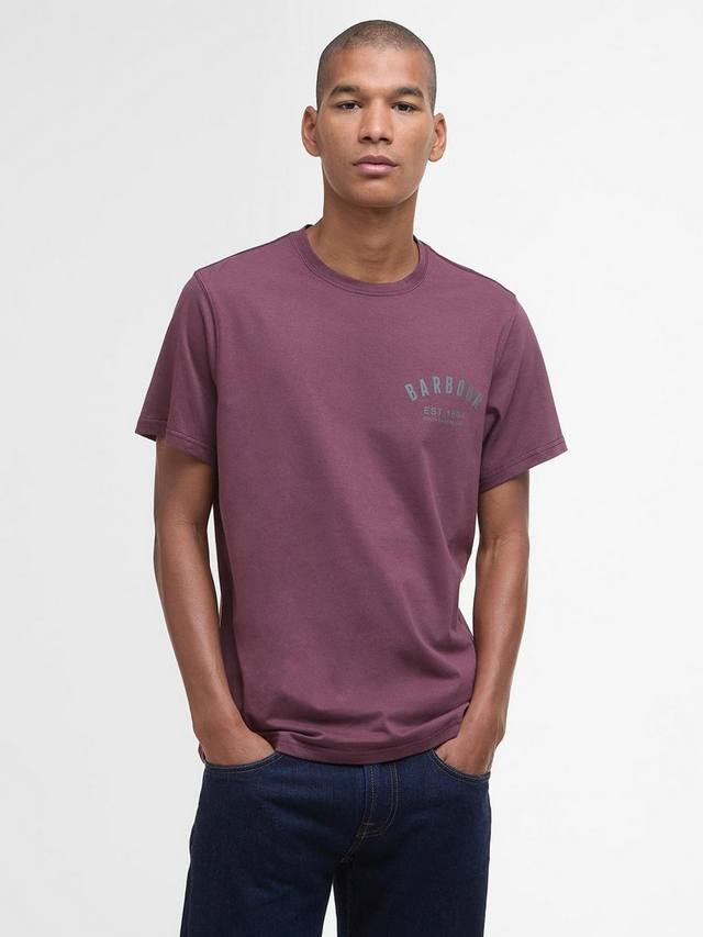 

Опрятная футболка Barbour, цвет Burnt Heather