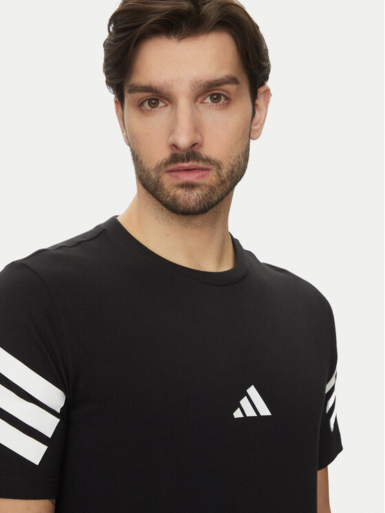Футболка обычного кроя Future Icons 3-Stripes JD4877 Adidas, черный — фото 4
