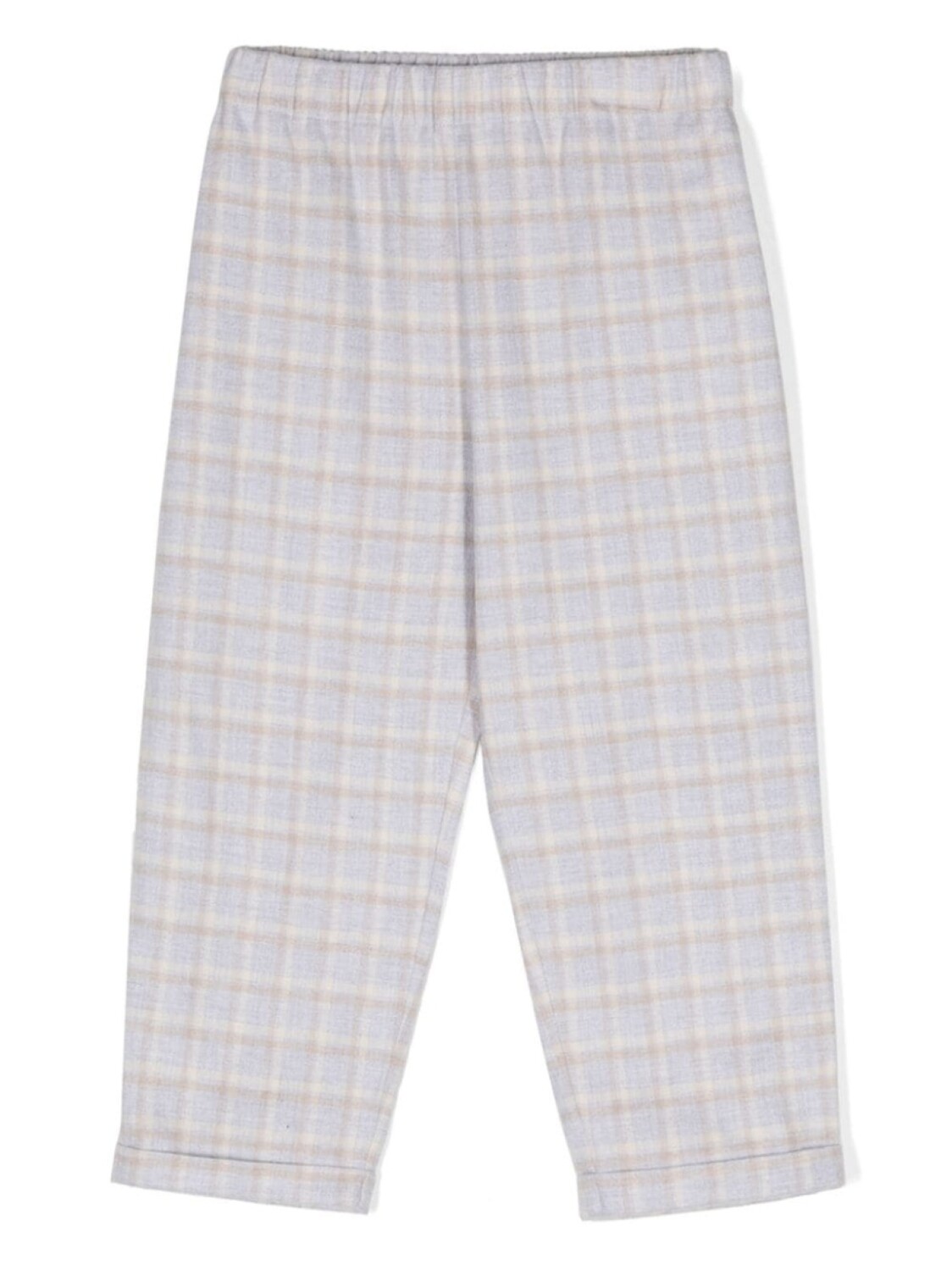 

Brunello Cucinelli Kids фланелевые пижамные брюки с клетчатым принтом, серый