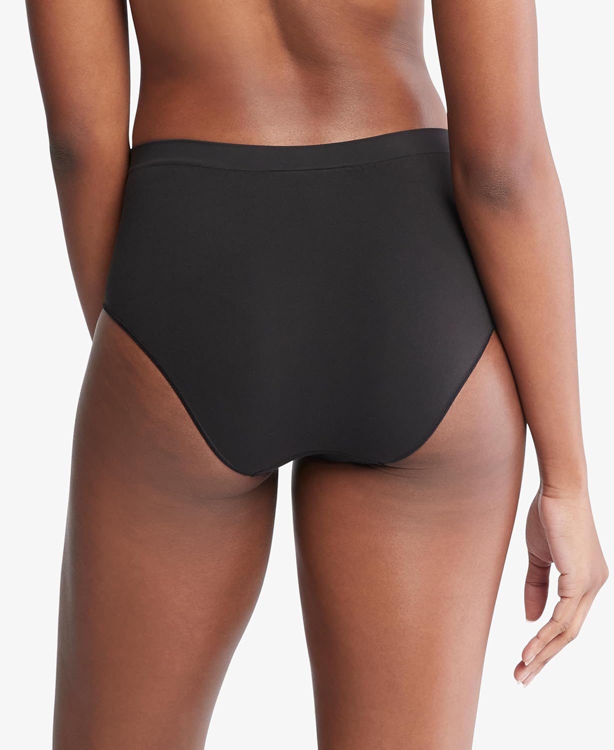 Женские бесшовные трусы-слипы Calvin Klein Bonded Flex с высокой посадкой, Black — фото 2