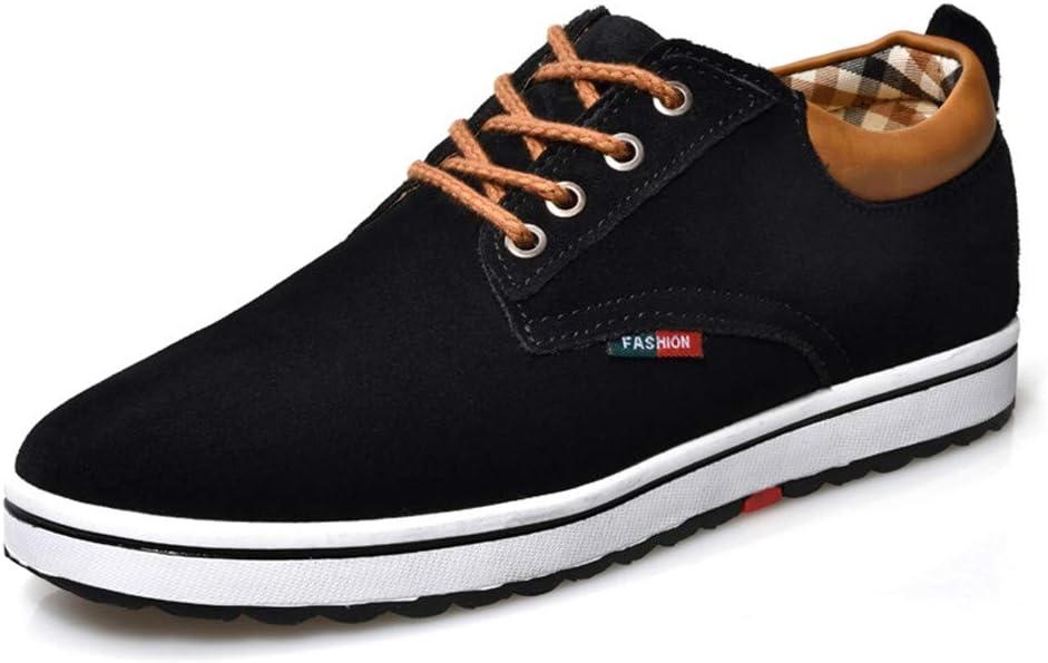 

Мужские невидимые ботинки ailishabroy, увеличивающие рост на 6 см, повседневные кожаные туфли, шнуровка, кроссовки, черный