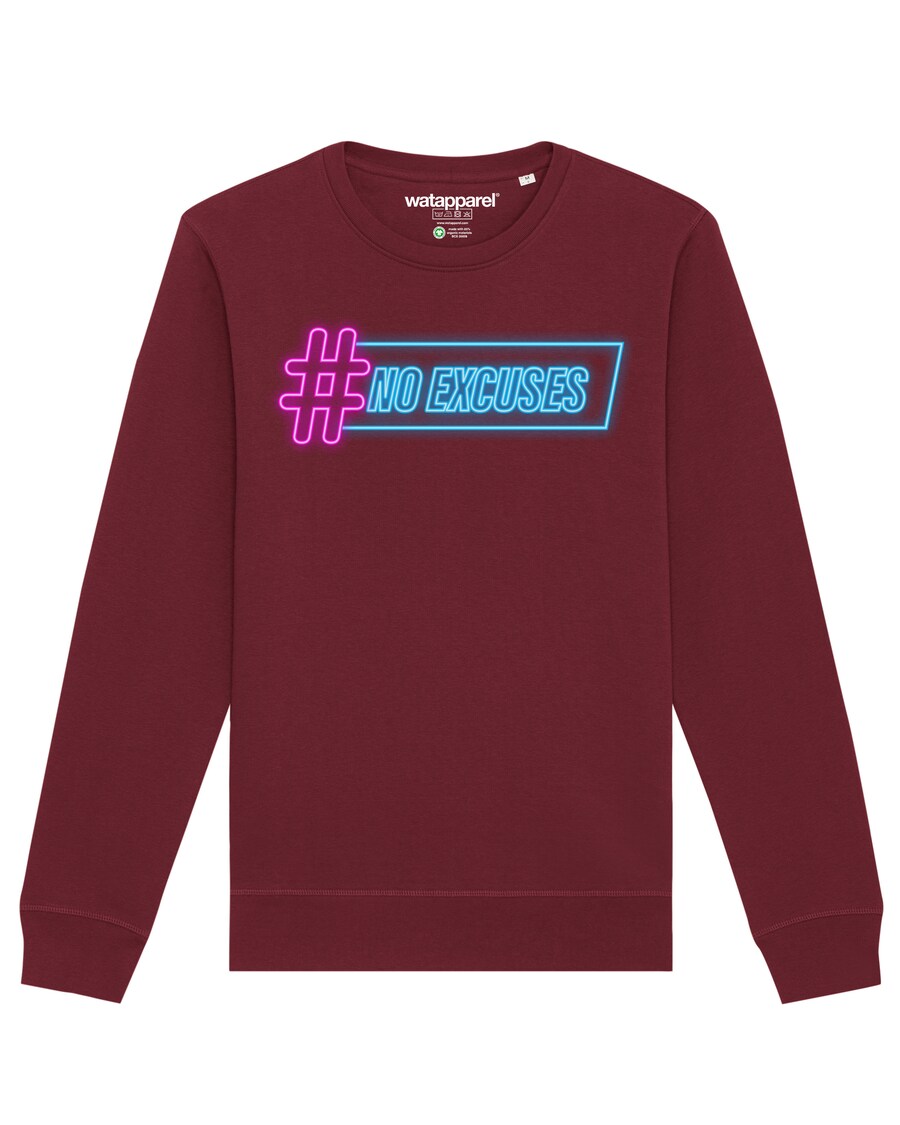 

Свитер Watapparel Sweatshirt No Excuses, бордовый