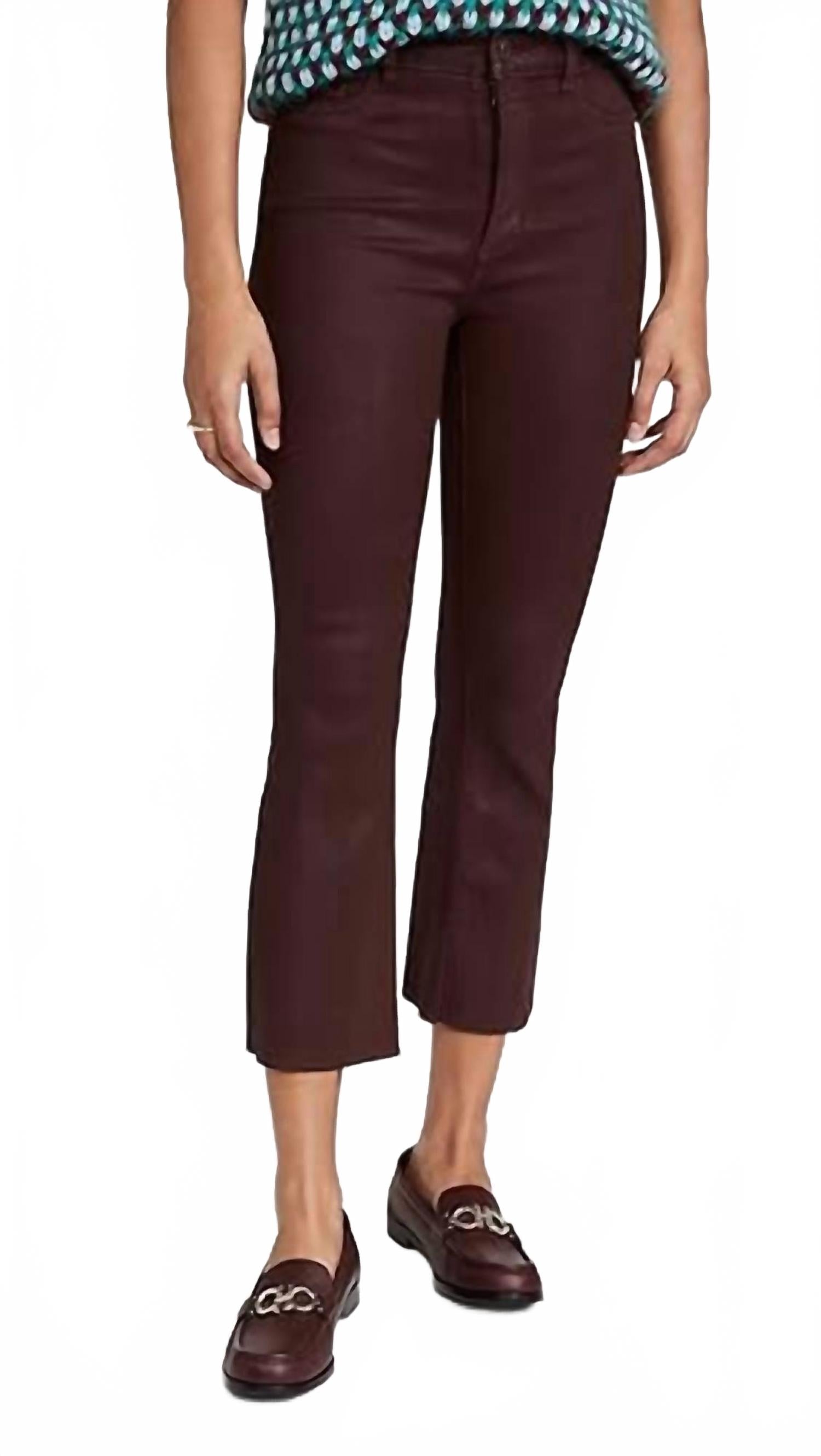 

DL1961 - Women's Укороченные джинсы Bridget с высокой талией и расклешенными штанинами, цвет Sequoia