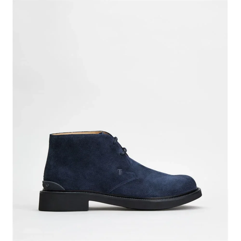 Замшевые ботинки Desert Boots TOD's, синий