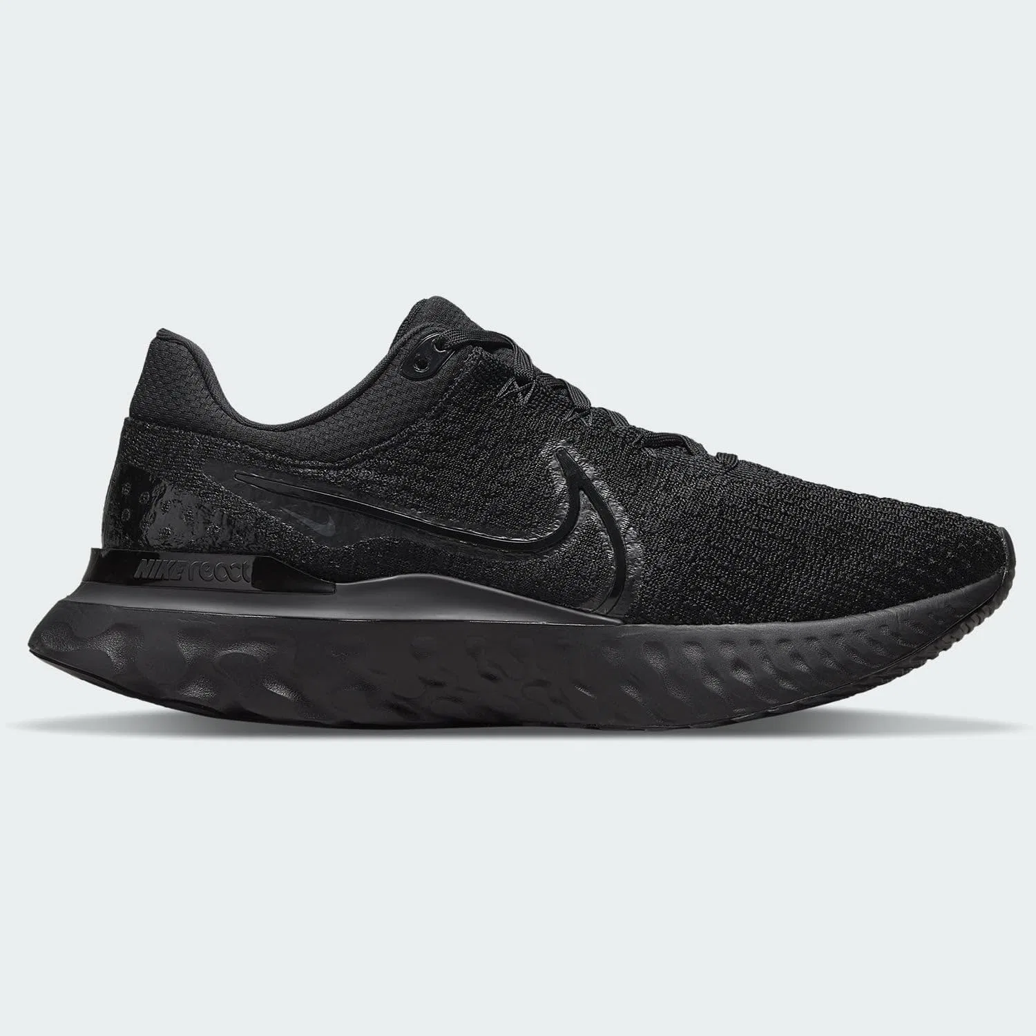 Кроссовки NIKE React Infinity Run Flyknit 3 для бега, мужские, Black — фото 2
