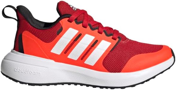 

Кроссовки Adidas Unisex-Child Fortarun 2.0 для бега, белый/красный/алый
