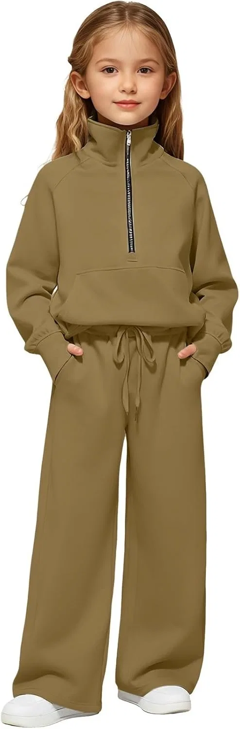 Спортивный костюм для девочек из 2 предметов, C-khaki