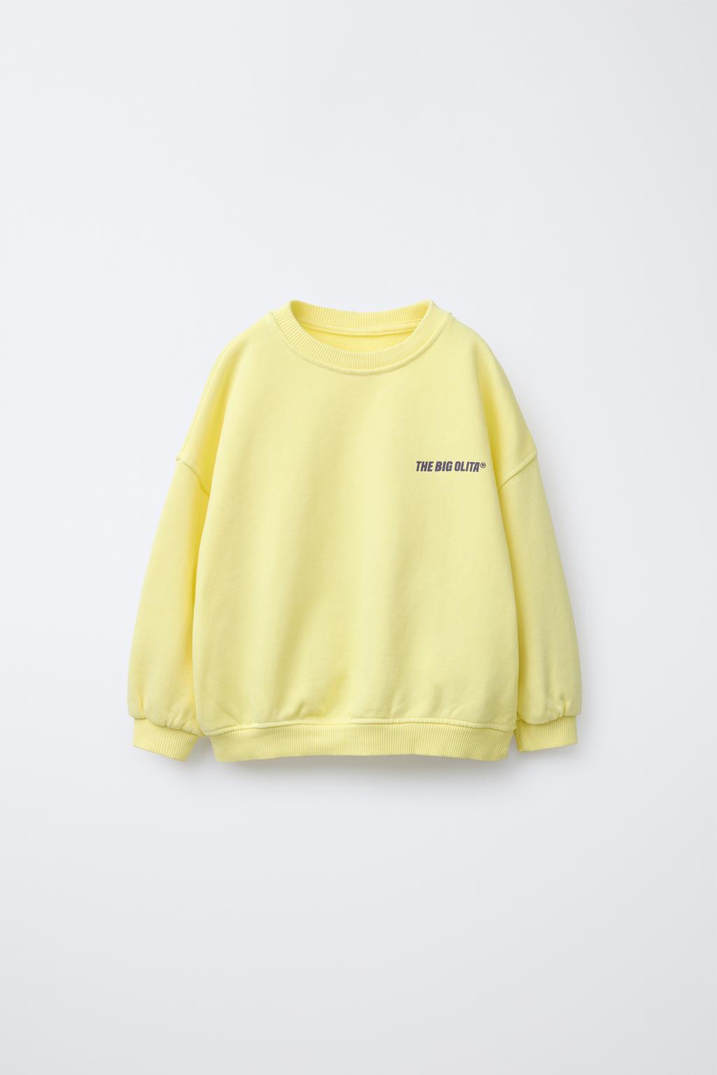 

Толстовка с напечатанным слоганом ZARA, желтый