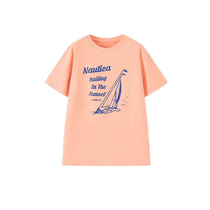 

Футболка для младших школьников NAUTICA, светло-оранжевый