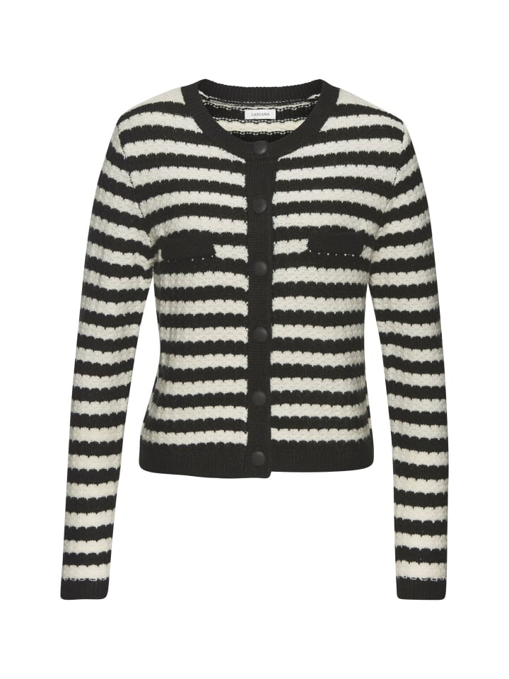 

Кардиган LASCANA Strickjacke, цвет schwarz-weiß gestreift
