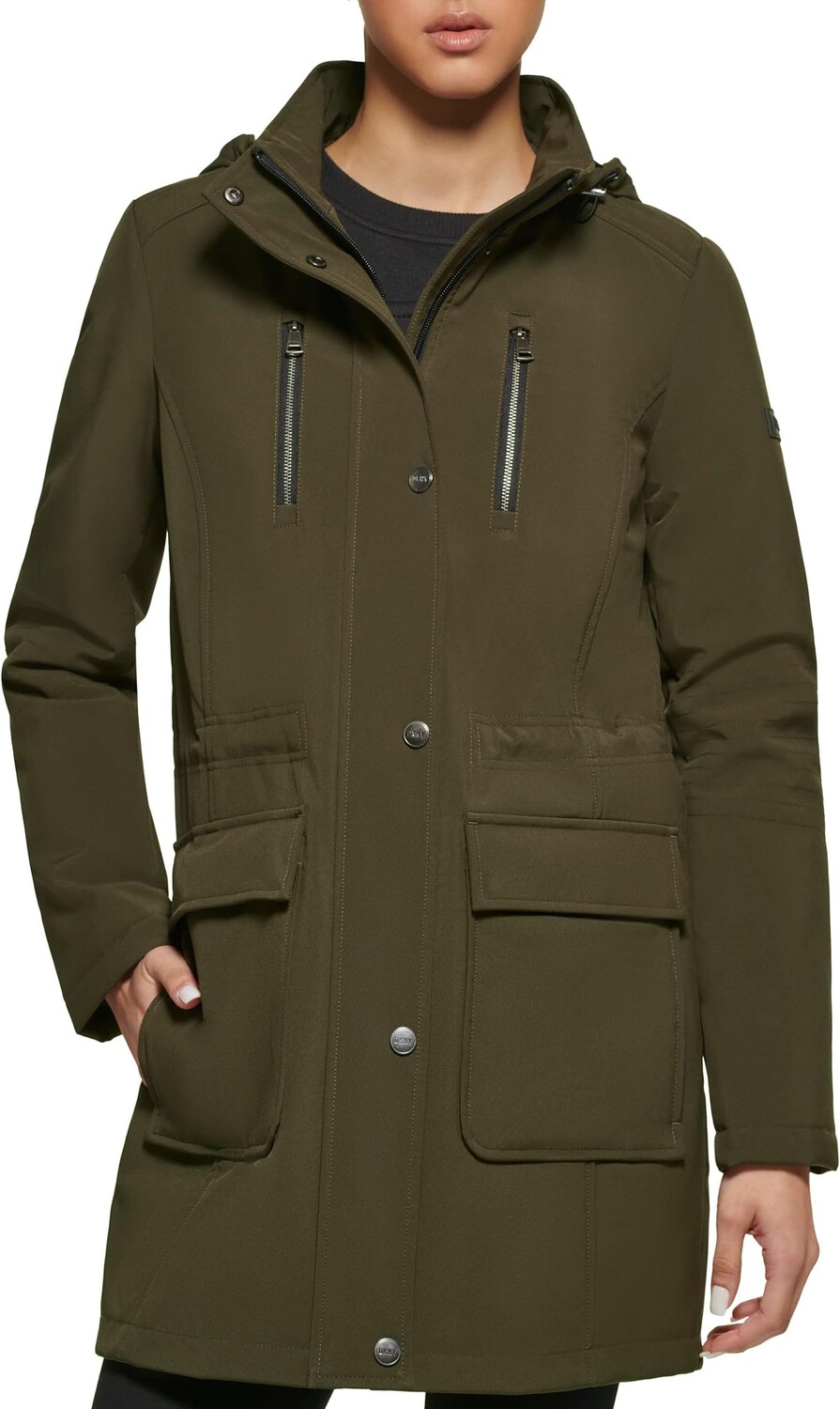 

Куртка DKNY Velboa Lined Softshell, цвет Loden