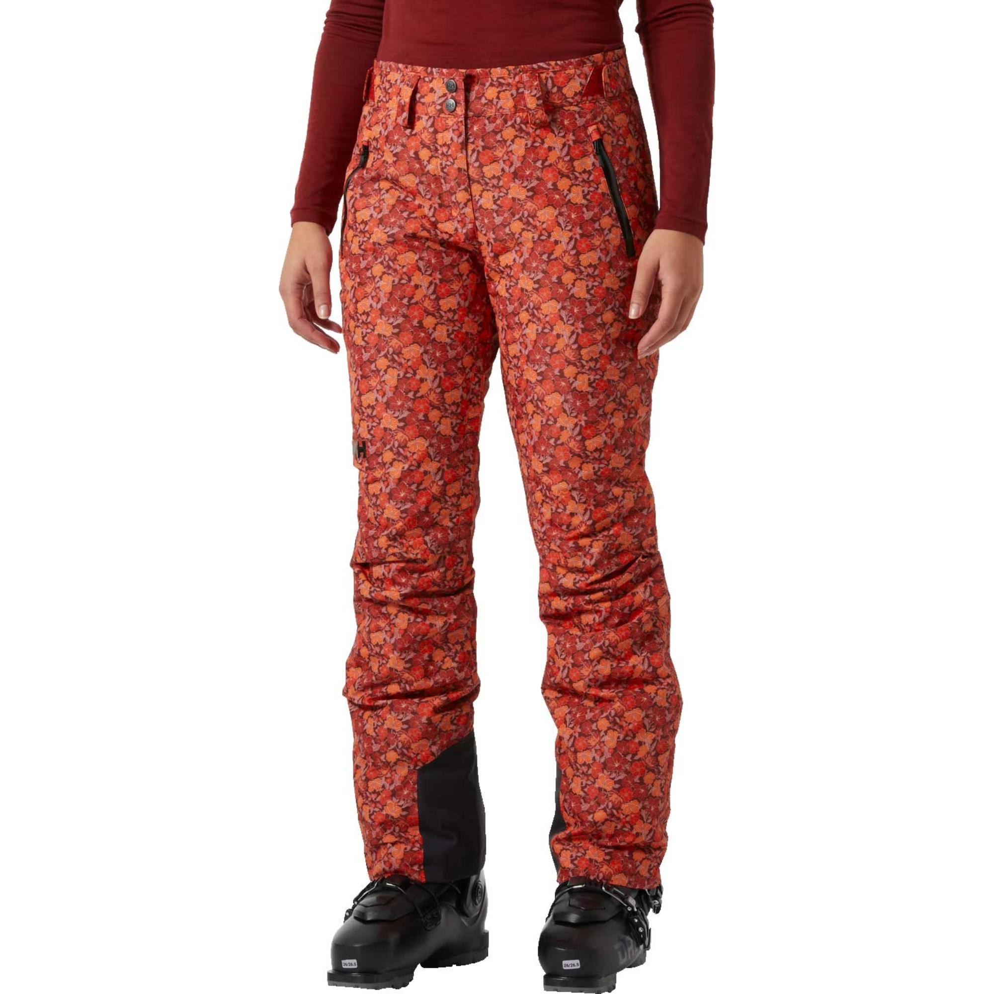 

Женские легендарные утепленные лыжные брюки Helly Hansen, Red Flower