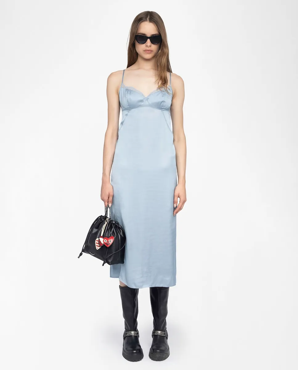 

Миди-платье Риальта на бретелях Zadig & Voltaire, светло-голубой