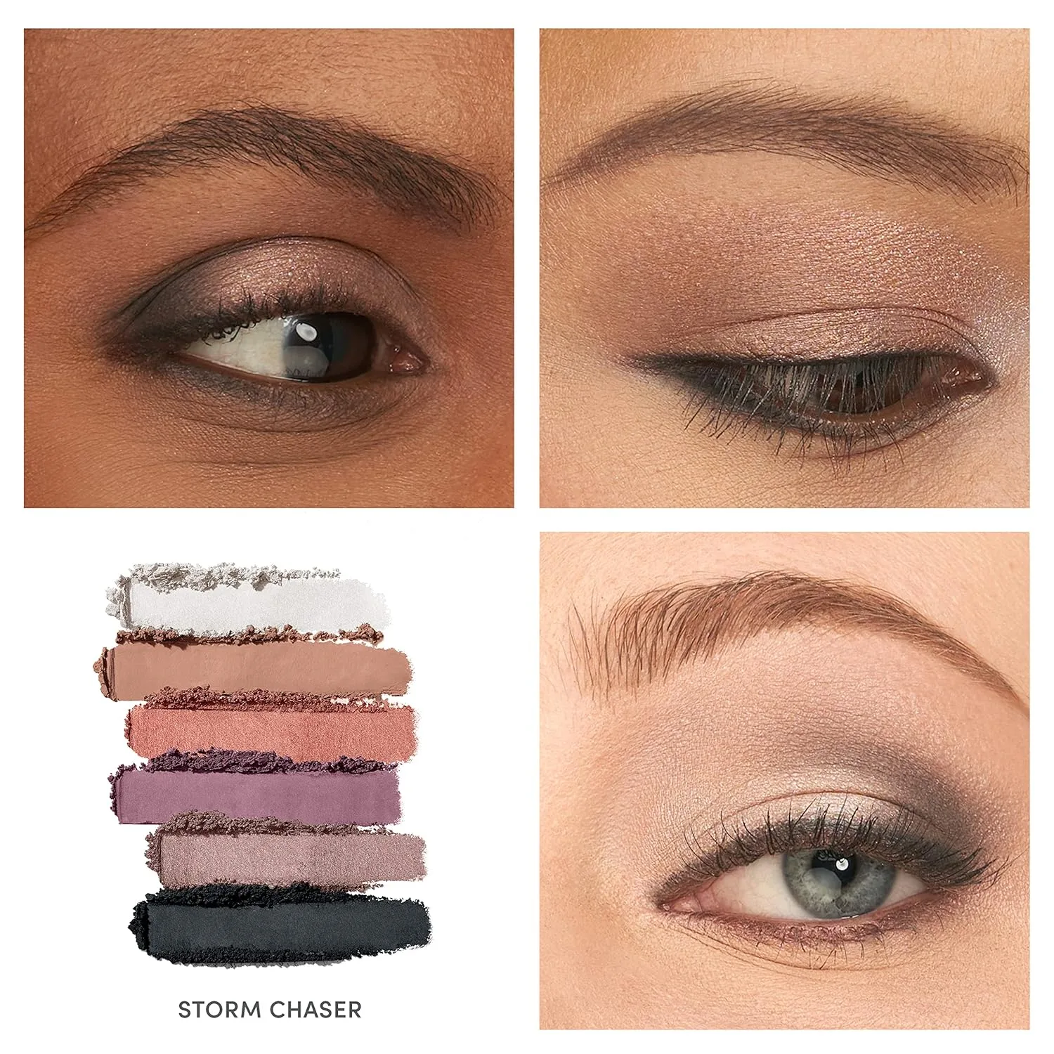 jane iredale PurePressed Eye Shadow Triple | Высокопигментированные минеральные тени для век | Долговечная формула, устойчивая к скатыванию | Безопасно для чувствительных глаз, Storm Chaser — фото 3