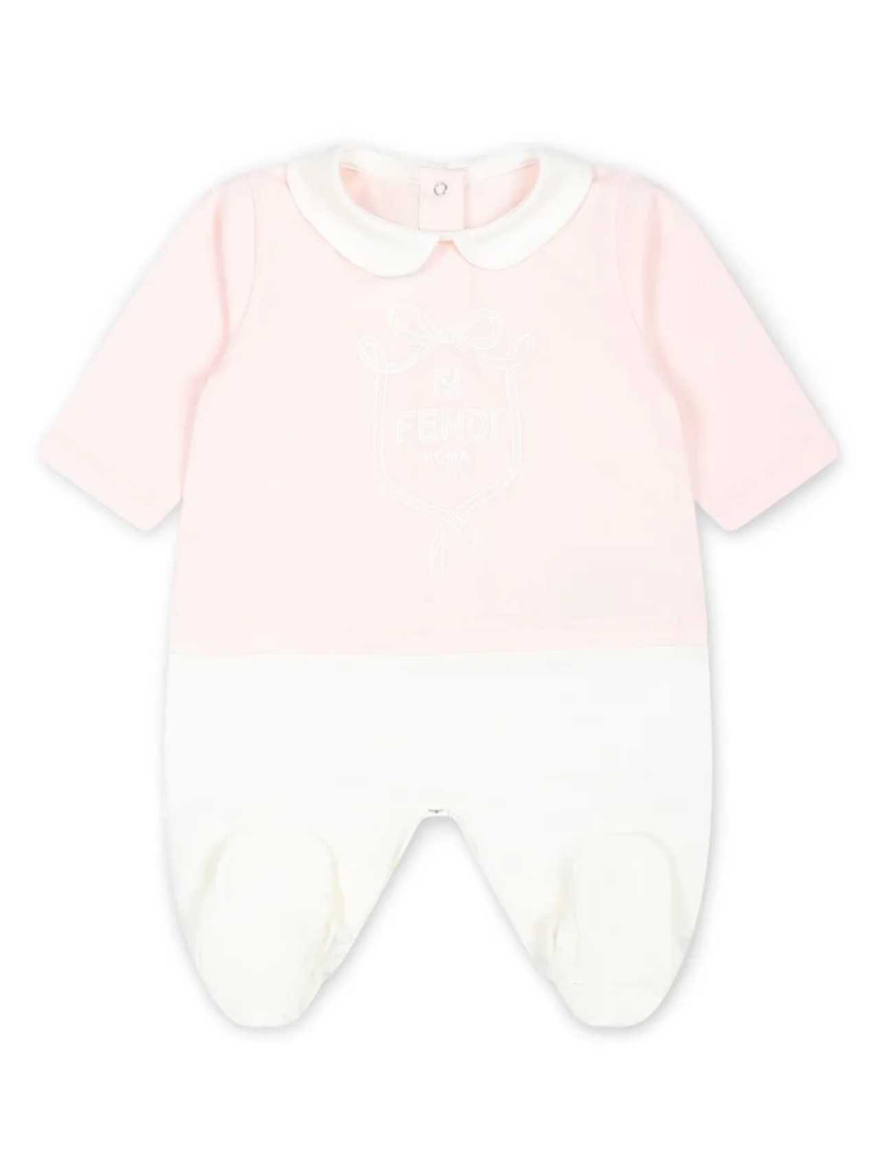 Комплект для новорожденного с логотипом Fendi Kids, розовый — фото 2