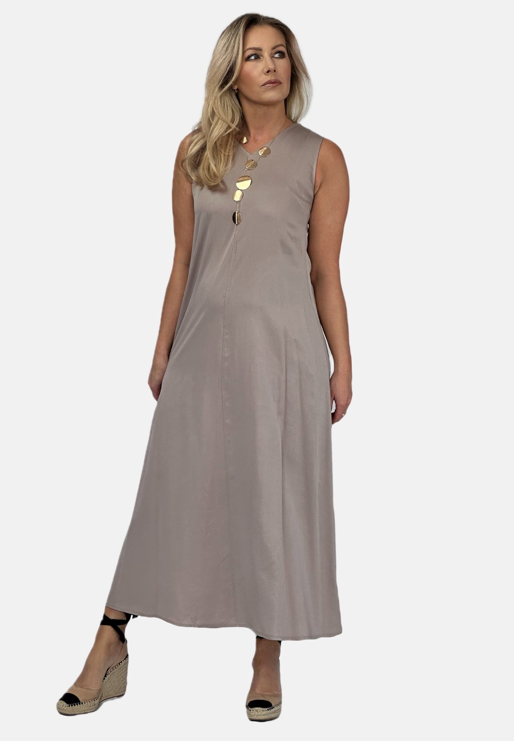 

Платье макси ELEGANT REGINA FASHION, серый