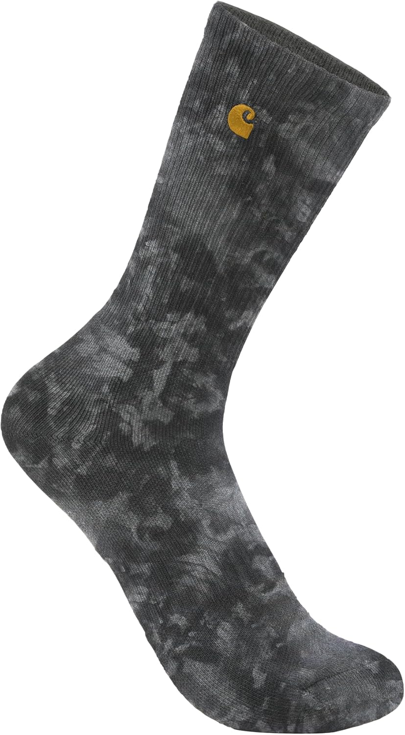

Carhartt мужские носки Midweight Tie-Dye Crew, 2 пары, Steel