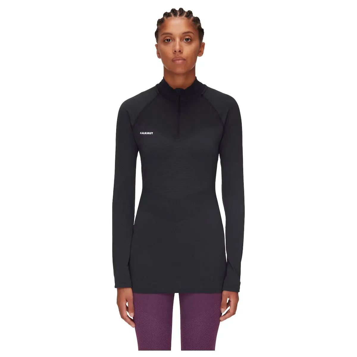 

Женская футболка TRIFT HALF ZIP Mammut mountain, чёрный
