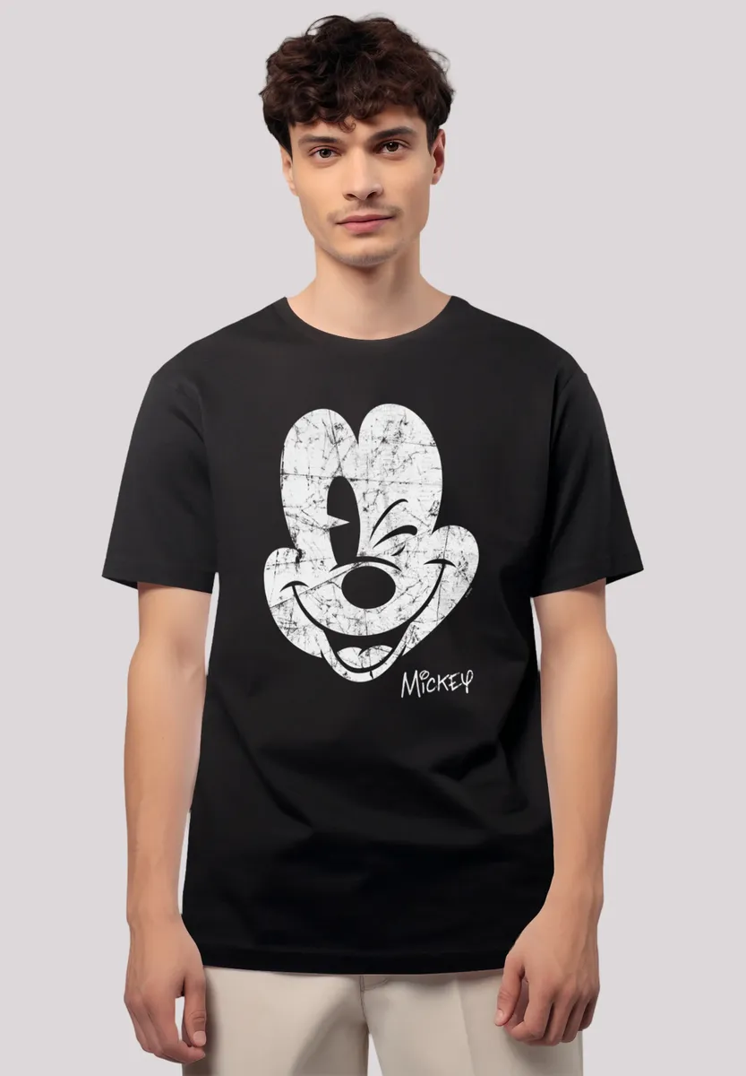 

Футболка F4NT4STIC "Disney Mickey Mouse Face Vintage Look", премиум-качество, черный