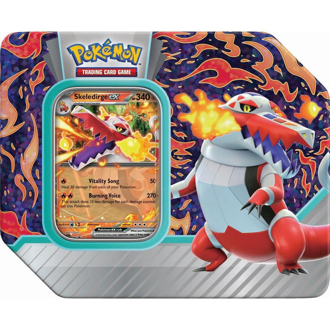 

Карточная игра The Pokemon Company Int'l Pokemon TCG: Paldea Partners Tin - Skeledirge ex