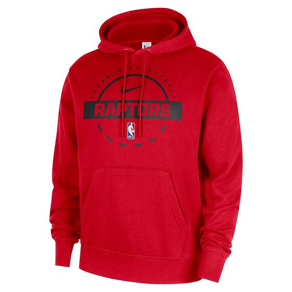 Мужской красный свитшот Toronto Raptors 2025/26 Authentic Practice Club Pullover Hoodie Nike — фото 3