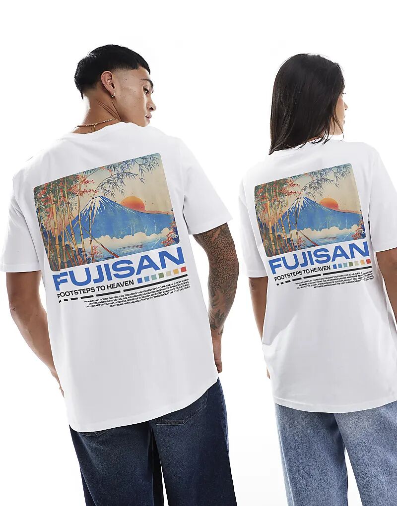 

Футболка PRNT fujisan белого цвета