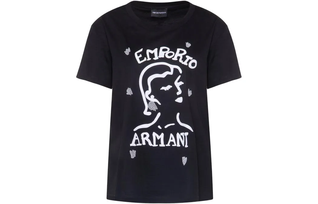 EMPORIO ARMANI Футболка женская черная