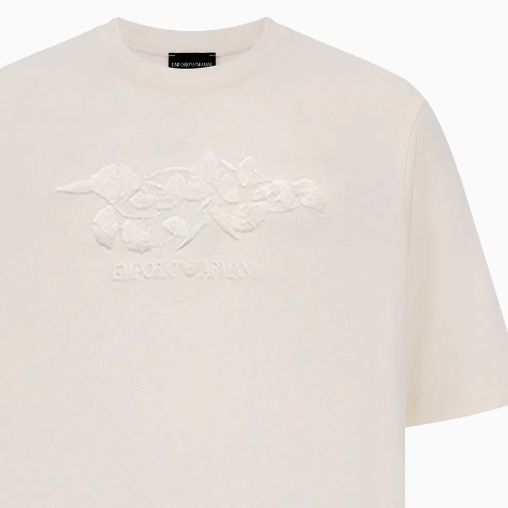 Футболка мужская Milk White EMPORIO ARMANI — фото 4