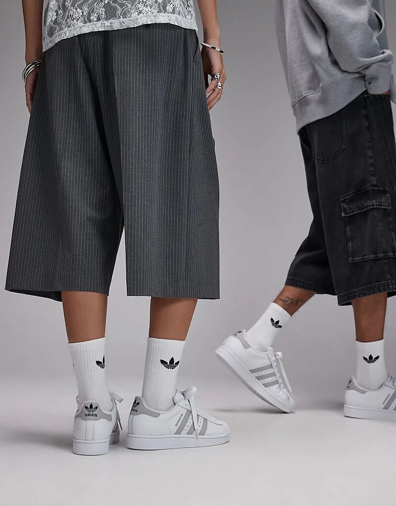 Кроссовки adidas Originals Superstar II белого и серого цветов — фото 3