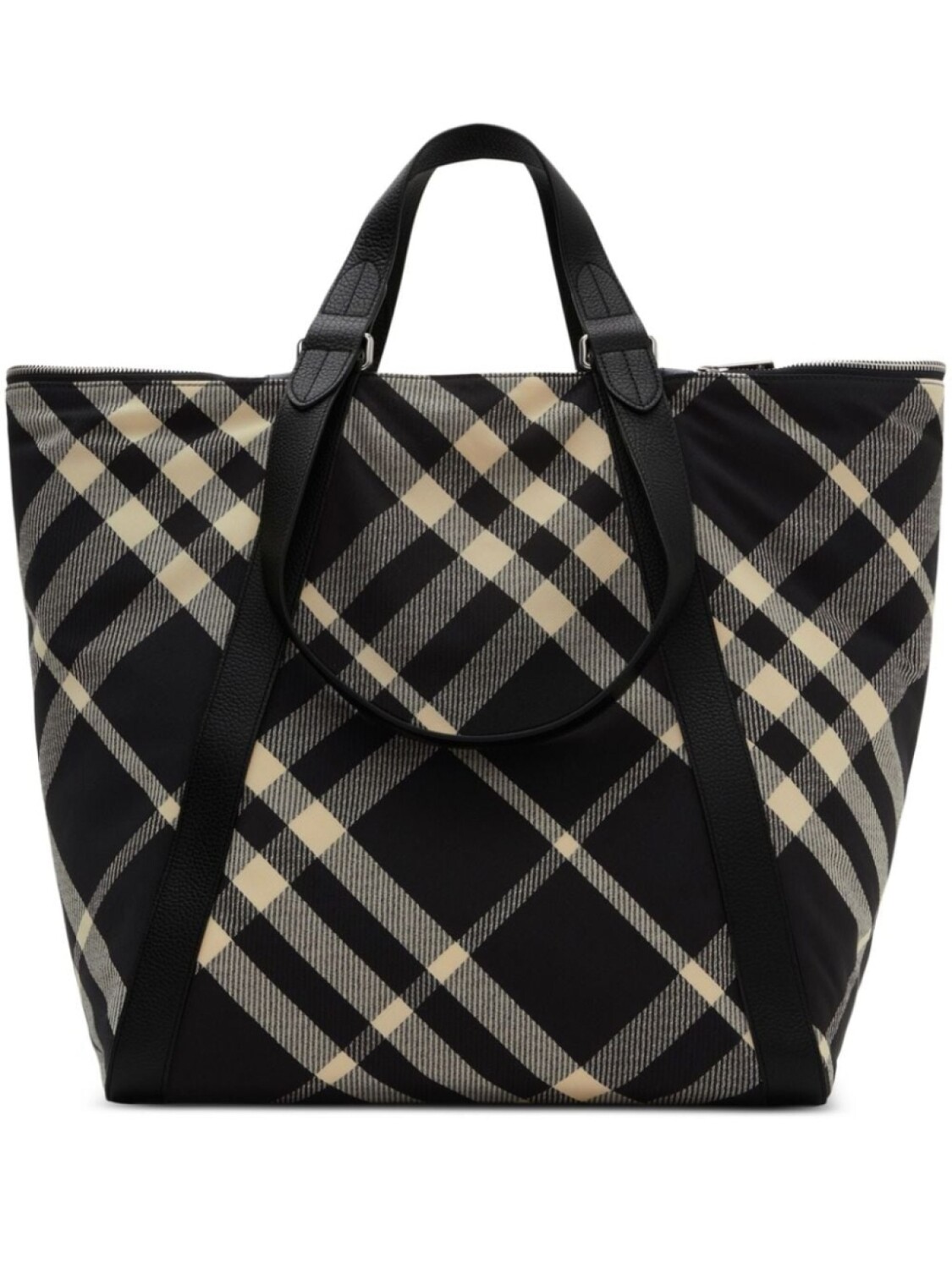 

Сумка-тоут Burberry Festival в клетку, черный