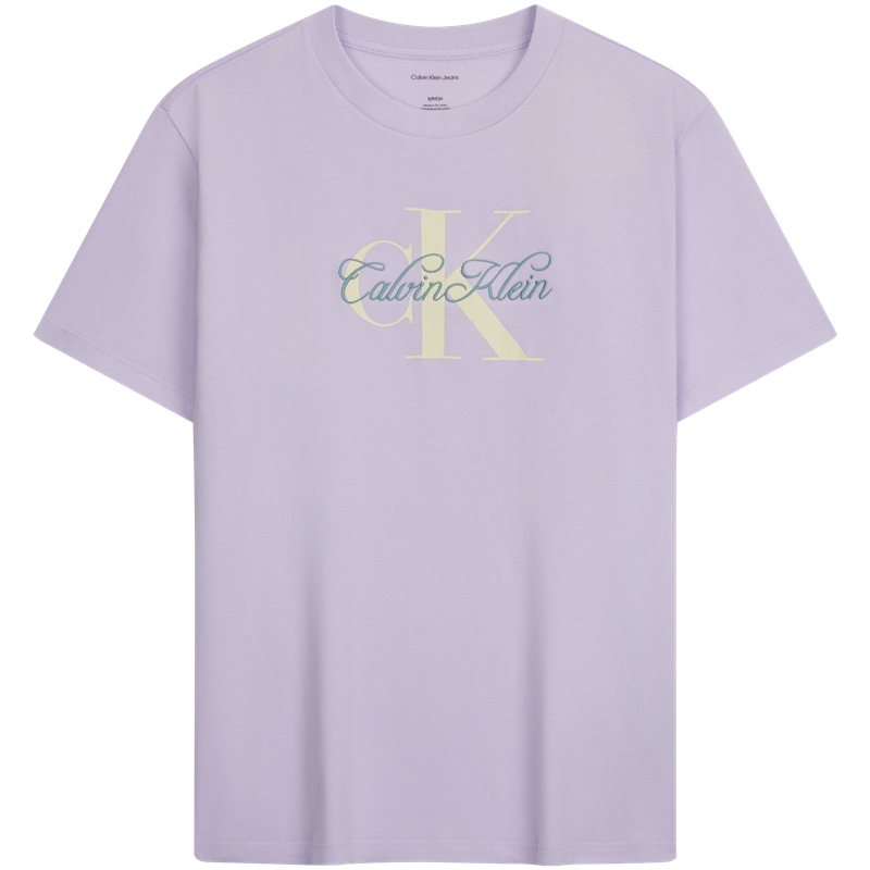 Футболка женская Crew Neck Calvin Klein, yaf-айвори — фото 3