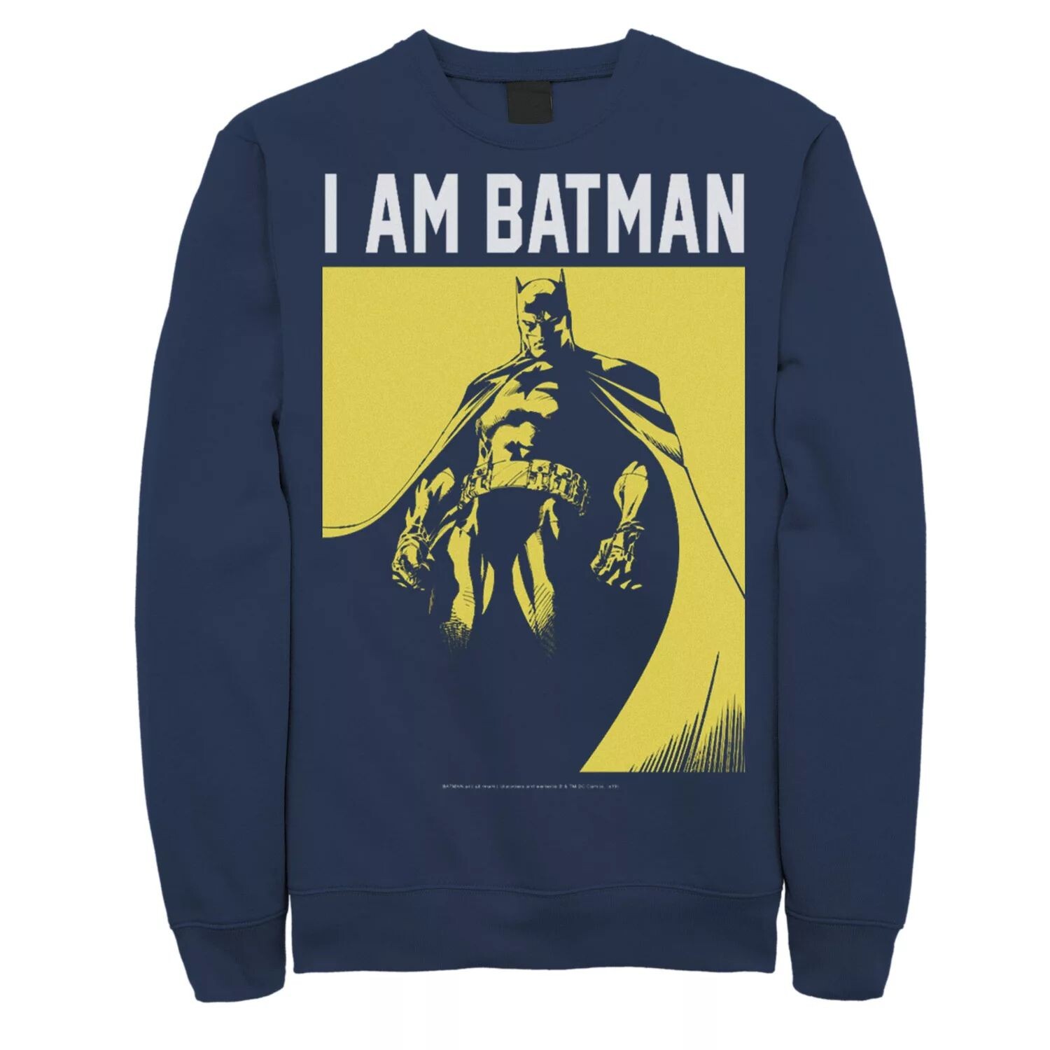 

Мужской свитшот с портретом I Am Batman DC Comics, синий