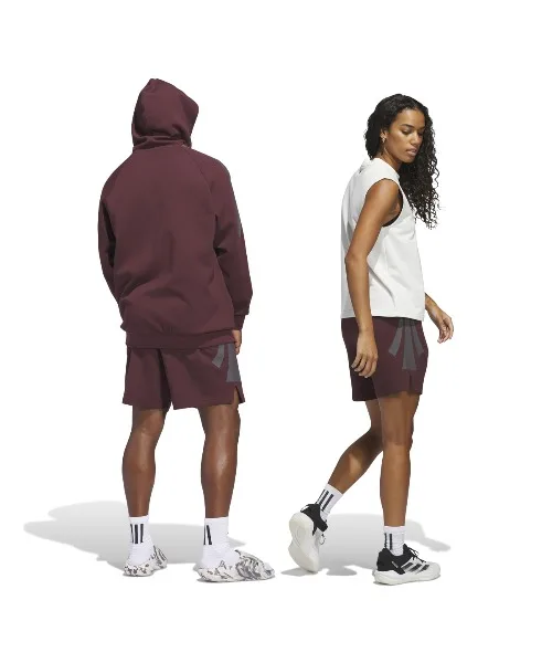 Унисекс шорты для баскетбола adidas SPACER с логотипом красные — фото 2
